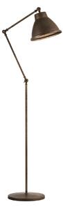 Il Fanale 269.08.OF Loft, industriální stojací lampa z mosazi a železa, 1x15W E27, výška 112-206cm
