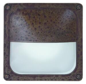 Il Fanale 247.72.OO Marina, exteriérové nástěnné svítidlo z mosazi, 1x6W GX53, 14x14cm, IP64