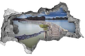 Nálepka fototapeta 3D výhled Dřevěný most nd-b-68963290
