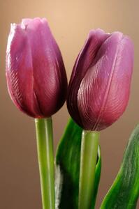 Paramit Umělý tulipán fialovo červený 40 cm