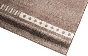 Moderní kusový koberec MAROKO - CENTER STAR tmavě béžový L916A - 140x190 cm