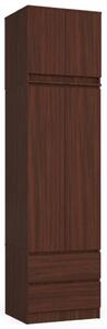 Šatní skříň s nástavcem 60 cm WREN - wenge