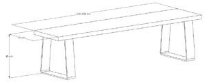 Lavice Břehule velikost lavice (D x Š): 120 x 40 (cm)