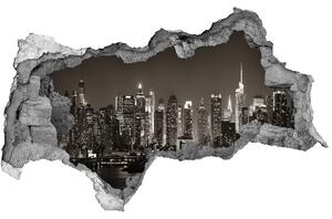Fototapeta díra na zeď 3D Manhattan New York nd-b-70678313