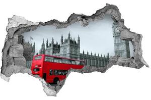 Fototapeta díra na zeď 3D Londýnský autobus nd-b-70683213