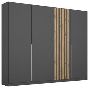 ŠATNÍ SKŘÍŇ S OTOČNÝMI DVEŘMI, šedá, dub artisan, 226/210/54 cm Rauch Möbel, Online Only