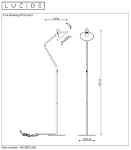 LUCIDE Stojací lampa PEPIJM, 1xE14