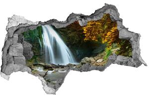 Nálepka fototapeta 3D výhled Vodopád v lese nd-b-72571423