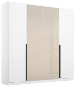 ŠATNÍ SKŘÍŇ S OTOČNÝMI DVEŘMI, bílá, šampaňská, 181/210/54 cm Rauch Möbel, Online Only