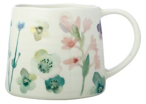 Maxwell Porcelánový šálek na čaj Meadow, bílá, luční kvítí, 380 ml