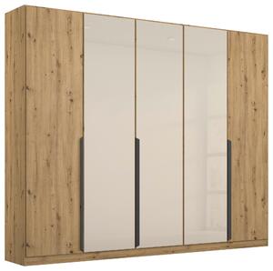 ŠATNÍ SKŘÍŇ S OTOČNÝMI DVEŘMI, šampaňská, dub artisan, 225/210/54 cm Rauch Möbel, Online Only