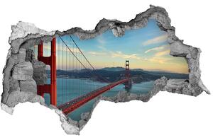 Fototapeta díra na zeď 3D Most San Francisco nd-b-73939513