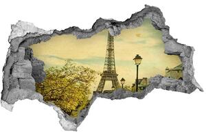 Fototapeta díra na zeď 3D Eiffelova věž Paříž nd-b-75231588