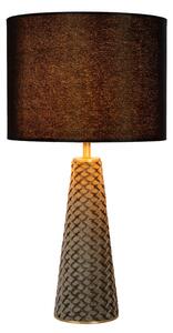 LUCIDE Stolní lampa Velvet Grey, průměr 25cm