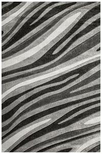 Koberec Amelia C012B vlny, šedý / černý