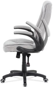 Kancelářská židle, šedá látka, kříž plast černý, synchronní mechanismus KA-G303 SIL2