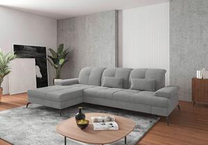 ROHOVÁ SEDAČKA, textil, světle šedá Sit & More - Sedací soupravy, Online Only