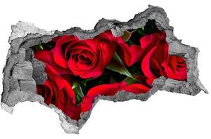 Samolepící díra nálepka Červené růže nd-b-76865971