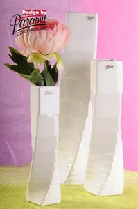 Paramit Step váza bílá 25 cm