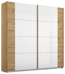 SKŘÍŇ S POSUVNÝMI DVEŘMI, bílá, dub artisan, 181/210/62 cm Rauch Möbel, Online Only