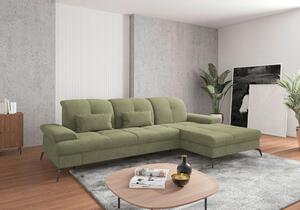 ROHOVÁ SEDAČKA, textil, světle zelená Sit & More - Sedací soupravy, Online Only