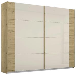 SKŘÍŇ S POSUVNÝMI DVEŘMI, šampaňská, dub artisan, 225/210/62 cm Rauch Möbel, Online Only