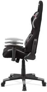 Kancelářská židle, šedá látka, houpací mech, kříž plast KA-V606 GREY
