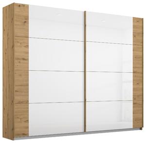 SKŘÍŇ S POSUVNÝMI DVEŘMI, bílá, dub artisan, 226/210/62 cm Rauch Möbel, Online Only