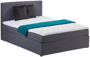 AMERICKÁ POSTEL, 120/200 cm, dřevo, textil, kompozitní dřevo, šedá P & B, Online Only