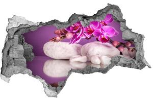Samolepící díra nálepka Růžová orchidej nd-b-82457632