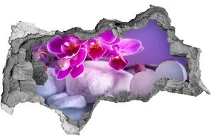 Samolepící díra na stěnu Orchidej a srdce nd-b-82482729