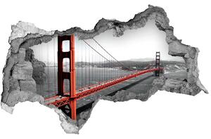 Fototapeta díra na zeď 3D Most San Francisco nd-b-82486303