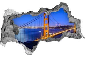 Fototapeta díra na zeď 3D Most San Francisco nd-b-83013972