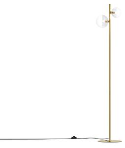 Il Fanale 275.11.ONT Molecola, stojací mosazná lampa, 2x5W LED G9, výška 164,7cm