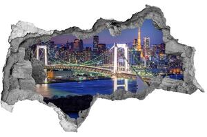 Fototapeta díra na zeď 3D Most v Tokiu nd-b-83069808