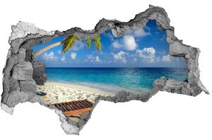 Nálepka fototapeta 3D výhled Tropická pláž nd-b-83358985