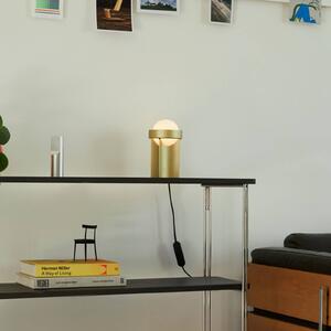 Stolní lampa Tala Loop malá, hliník, LED globe III, zlatá