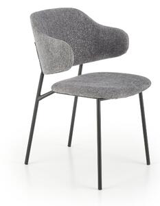 Čalúnená jedálenská stolička Hema2101, šedá