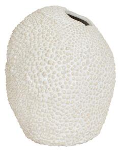 Béžovo-bílá keramická váza Kyana M - Ø 17*20,5 cm