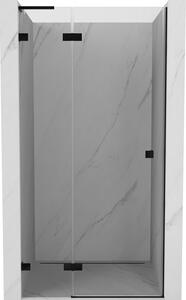 Mexen, Mexen Lunar L levé otočné sprchové dveře 70 cm, transparentní, černé - 834L-070-000-70-00-L