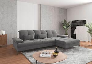 ROHOVÁ SEDAČKA, textil, šedá Sit & More - Sedací soupravy, Online Only