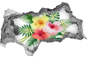 Samolepící díra nálepka Hawajské květiny nd-b-85139888