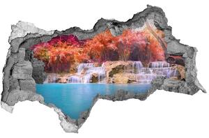Nálepka fototapeta 3D výhled Vodopád v lese nd-b-85305584