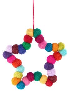 HANG ON Ozdoba hvězda z filcu