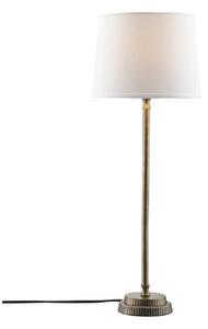 PR Home Stolní lampa Kent, bílá/mosaz, kónické stínidlo