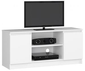 Stolek pod TV RTV 120 2D 1P bílý
