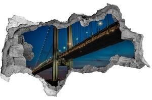Fototapeta díra na zeď 3D Brooklynský most nd-b-85968041