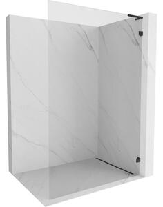 Mexen Lunar L, sprchová stěna pravá 50 x 200 cm, 8mm čiré sklo, černý matný profil, 830L-050-000-70-00-P