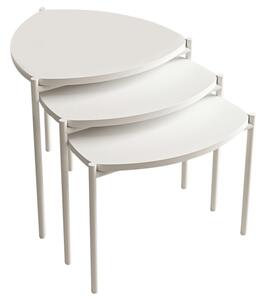 Přístavný stolek LENNY bílá