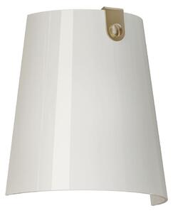 Il Fanale 287.04.OOB Bell, nástěnné svítidlo v kombinaci antické mosazi a bílého skla, 1x15W LED E27, výška 21cm